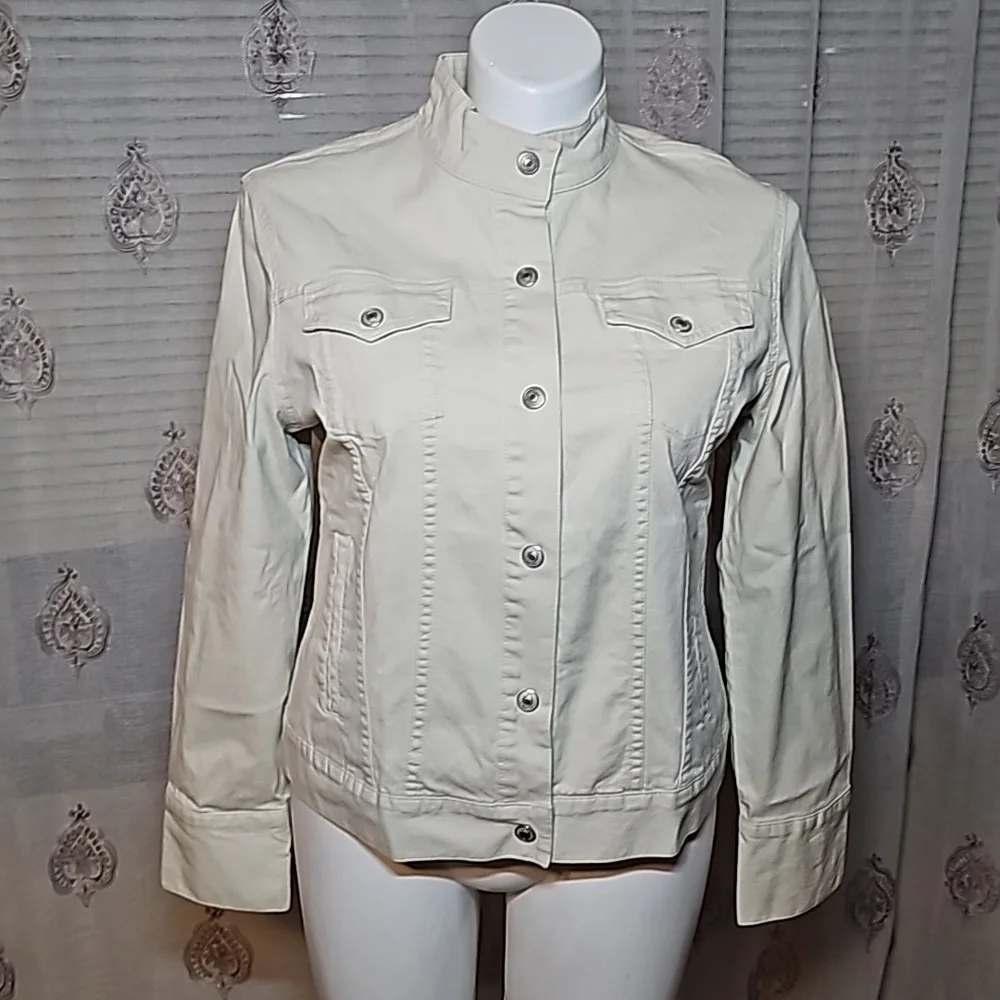 GAP Vintage Beige Jacket Woman's Size XL - Picture 2 of 12